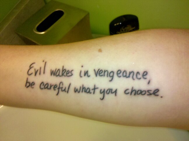 small quote tattoo